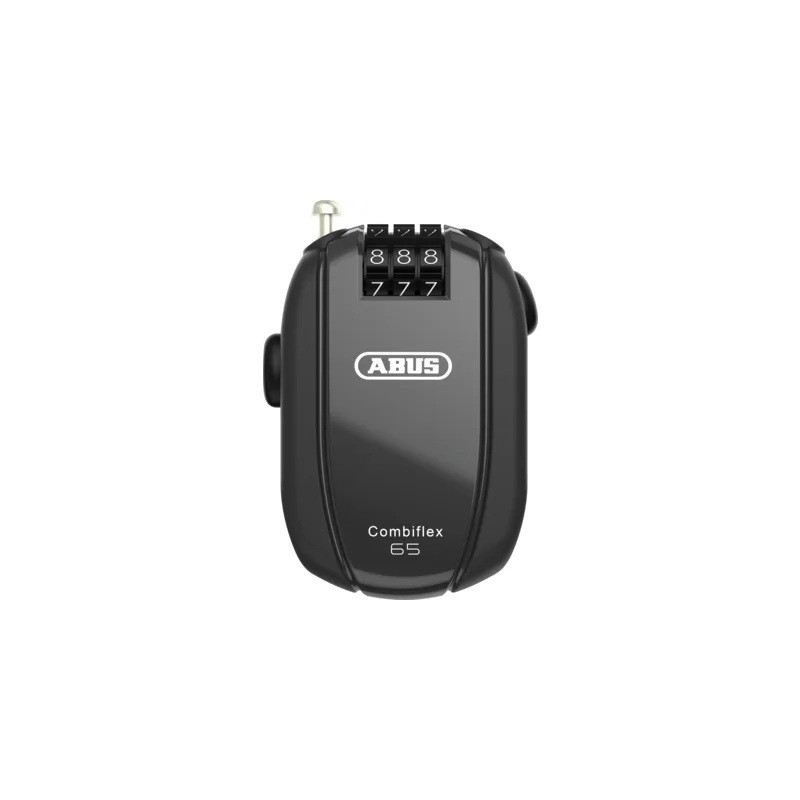 Candado de cable Abus Combiflex Stopover 65 Roll-Back negro