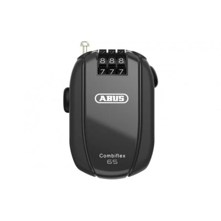 Candado de cable Abus Combiflex Stopover 65 Roll-Back negro