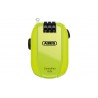 Candado de cable Abus Combiflex Stopover 65 Roll-Back neón
