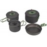 Juego de utensilios de cocina Bo-Camp Explorer, aluminio anodizado, 4 piezas.