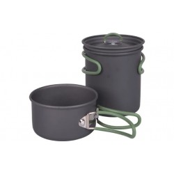 Juego de utensilios de cocina Bo-Camp Explorer, aluminio anodizado, 2 piezas.