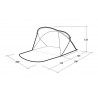 Tienda de playa Outwell Whitby Beach Shelter para 2 personas