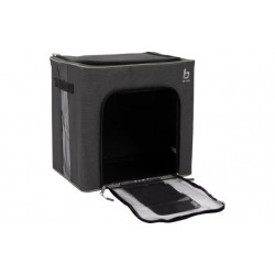 Cajas de almacenamiento plegables Bo-Camp, 2 unidades, 2 tamaños, color gris