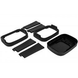 Portabolsas de basura con tapa abatible Bo-Camp de 120 litros