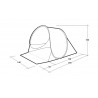 Tienda de playa Outwell Eastbourne Beach Shelter para 2 personas