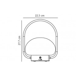 Lámpara LED portátil con asa - Nordlux Sponge To Go luz de batería blanca de 5 V