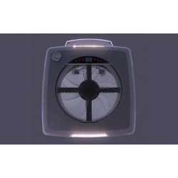 Claraboya Berger Plus Ventilador con sistema de ventilación 12 V 40 x 40 cm negra