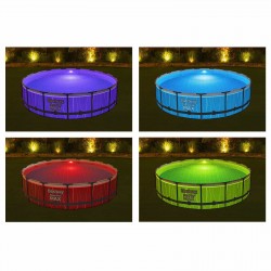 Piscina desmontable redonda con luz 4,57 x 1,07 m Bestway Steel Pro Max