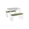 Coleman Pack-Away Table Bench Set para 4 personas