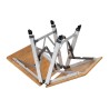 Bo-Camp Urban Outdoor Richmond mesa plegable de bambú 70 x 40 cm