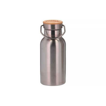 Botella de acero inoxidable Berger con tapa de bambú 350 ml