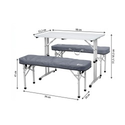 Juego de mesa de pícnic 90 x 52,5 cm Trevi Berger