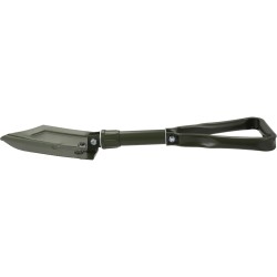 Pala plegable Heusser con sierra incl. funda de cinturón