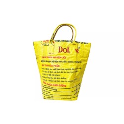 Bolsa de transporte para lavandería pequeña amarillo Beadbags