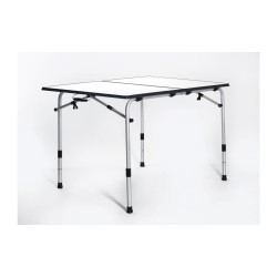 Table pliante de Wecamp bord gris 20 x 80 cm blanc/gris
