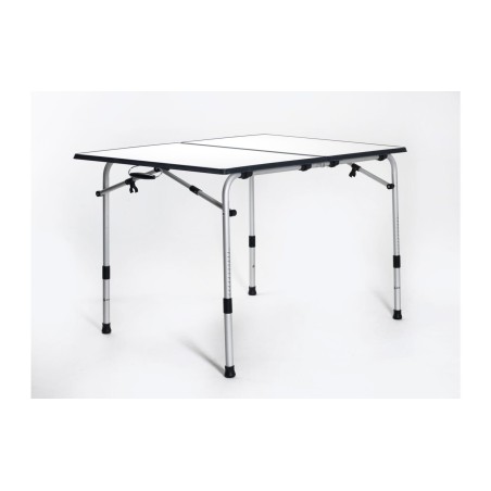 Table pliante de Wecamp bord gris 20 x 80 cm blanc/gris