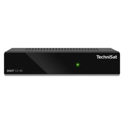 Antena satélite Technisat Set DigiDish 45 (LNB doble) con receptor SAT Digit S3 HD rojo ladrillo