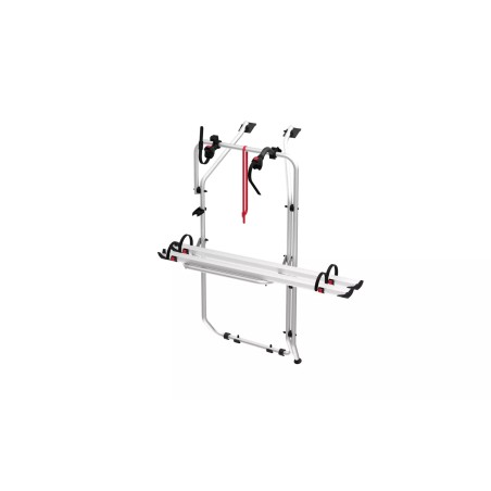 Portabicicletas Fiamma Carry-Bike VW T5 D / T6 D para 2 bicicletas, apto para bicicletas eléctricas (plateado)