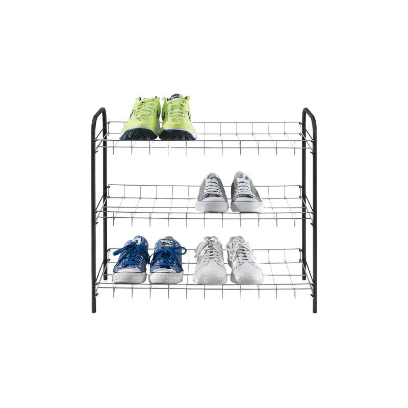 Metaltex zapatero Sprinter 3 estantes negro