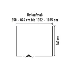Avancé para ruta 824 x 240 cm Safir TL Brand
