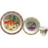Vajilla infantil de 3 piezas Adventure Kids Line Gimex