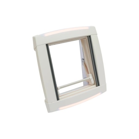 Claraboya con luz LED de 12 V y oscurecedor, 40 x 40 cm blanca VisionStar M Pro II MPK