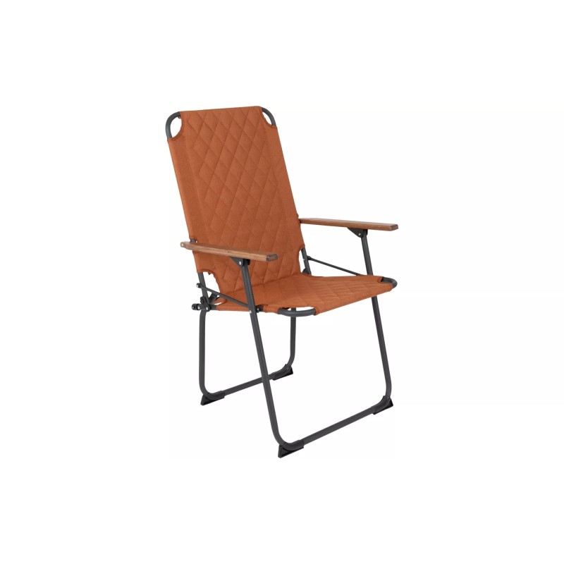 Silla abatible con reposabrazos de bambú XL arcilla Jefferson Industrial Bo-Camp