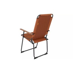 Silla abatible con reposabrazos de bambú XL arcilla Jefferson Industrial Bo-Camp