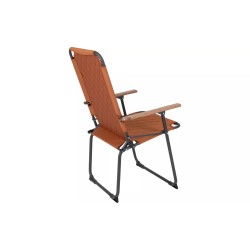 Silla abatible con reposabrazos de bambú XL arcilla Jefferson Industrial Bo-Camp