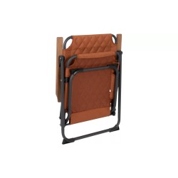 Silla abatible con reposabrazos de bambú XL arcilla Jefferson Industrial Bo-Camp