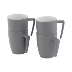 Juego de 4 tazas para 4 personas gris Gala Outwell