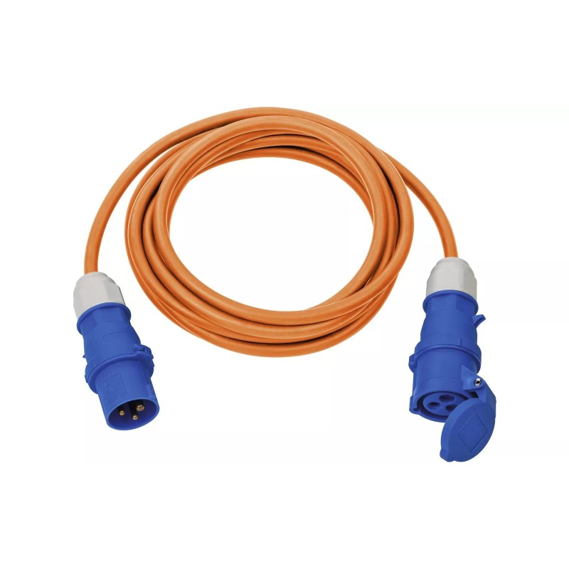Cable de extensión para caravana con clavija y enchufe 5 m naranja Brennenstuhl