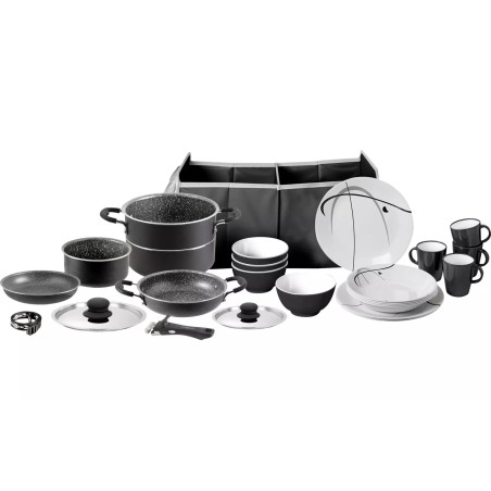 Juego de vajilla y ollas 16+9 pzas. Mepo Pirate Brunner