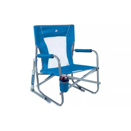 Mecedora de camping plegable Saybrook Blue Beach Rocker GCI