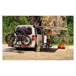 Toldo de techo lona color Uni Grey carcasa anodizada 2,7 m Omnistor 3200 Thule