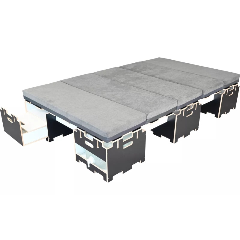 Kit de camperización modular M negro Base Vojo