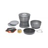Juego de cocina compacta de camping sin revestimiento antiadherente aluminio anodizado duro 2.35L Spiritus Esbit