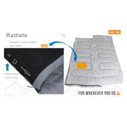 Saco de dormir con manta individual Vango Radiate Negro