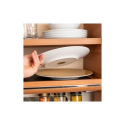 Juego de 2 platos llanos magnéticos naranja Silwy