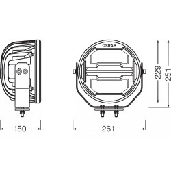 Faros Osram LEDriving ROUND MX260-CB