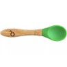 Juego de 5 cucharas infantiles de bambú y silicona Pandoo