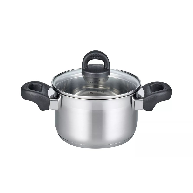 Cacerola alta 16 cm plata Turmalin Elo Basic