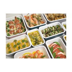 Envase esmaltado para conservar alimentos S 0,74 L gris claro HoneyWare