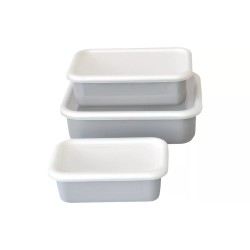 Envase esmaltado para conservar alimentos S 0,74 L gris claro HoneyWare