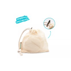 Almohadillas desmaquillantes lavables de celulosa de madera y algodón 10 piezas Chinchilla