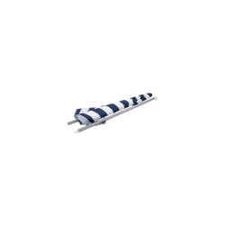 Bo-Camp Parasol a rayas 165 cm azul/blanco