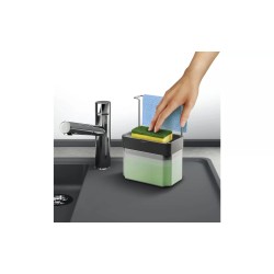 Dosificador de jabón 0,75 litros gris Spongetex Metaltex