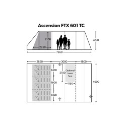 Extensión para tienda familiar Ascension FTX 601 Dometic