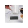 Juego de 2 tazas manéticas de porcelana para Expresso incl. posavasos de nano gel metálico 270 ml negro Silwy®