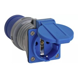 Adaptador CEE 240 V 16 A a Schuko 3 polos gris-azul Brennenstuhl